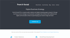 Desktop Screenshot of frontandsocial.com