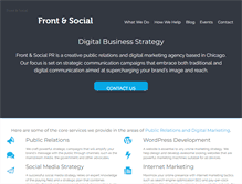 Tablet Screenshot of frontandsocial.com